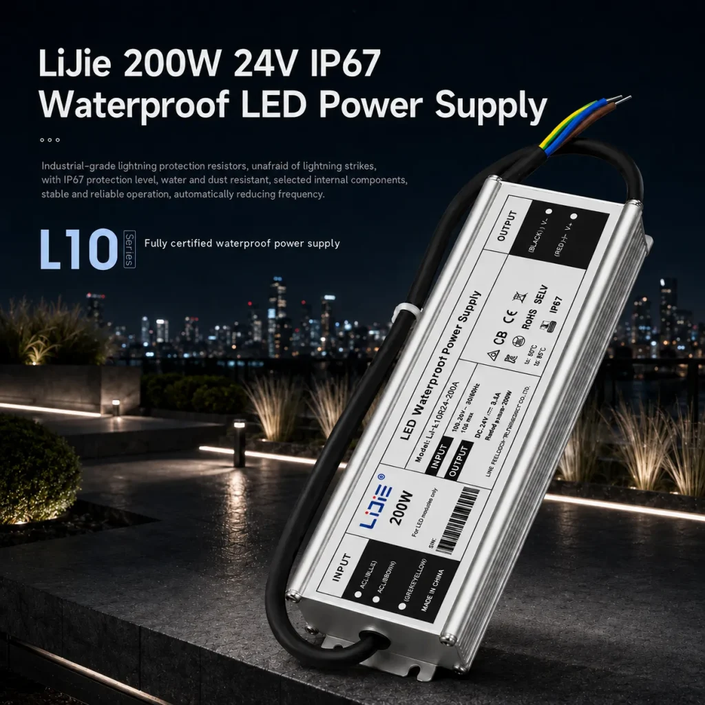 Home lijie 200w ip67 waterproof led power supply
