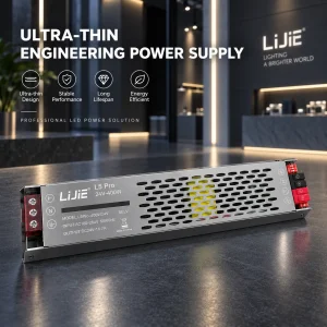 LiJie L5 Pro 24V 400W ultra-thin LED power supply for commercial and engineering lighting applications