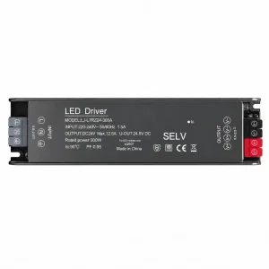 LiJie 300W 24V Constant Voltage LED Driver with Slim Metal Housing